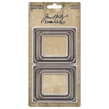 Charger l'image dans la galerie, Tim Holtz - Idea-Ology - Metal Photo Frames - 4/Pkg. Add a touch of elegance to your creations with these Frames. These frames are crafted from brushed silver metal, providing a sleek and sophisticated look that is sure to elevate your projects. Available at Embellish Away located in Bowmanville Ontario Canada.