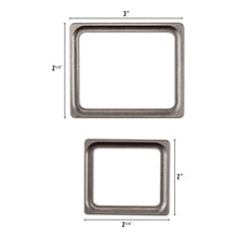 Charger l'image dans la galerie, Tim Holtz - Idea-Ology - Metal Photo Frames - 4/Pkg. Add a touch of elegance to your creations with these Frames. These frames are crafted from brushed silver metal, providing a sleek and sophisticated look that is sure to elevate your projects. Available at Embellish Away located in Bowmanville Ontario Canada.