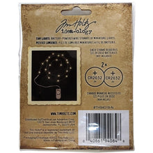 Charger l'image dans la galerie, Tim Holtz - Idea-Ology Battery - Operated Wire Light Strands - 2/Pkg - Tiny Lights - Clear (No Batteries). While you need the perfect paper to start your project, you also need the perfect embellishment! Requires two 3V 2032 batteries, not included. Available at Embellish Away located in Bowmanville Ontario Canada.