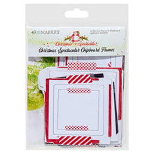 Load image into Gallery viewer, 49 And Market - Chipboard Frames - Christmas Spectacular 2023. 18 pieces of thin adhesive backed chipboard shapes. This set includes various sized frames and journaler pieces. These pieces can be added to all your crafting projects. Available at Embellish Away located in Bowmanville Ontario Canada.
