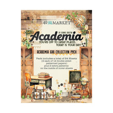 Charger l'image dans la galerie, 49 And Market - Collection Pack 6"X8" - Academia. There are 24 sheets (2 each of 12 double-sided patterned papers) plus 2 extra patterns on the inside of the cover sheets. Available at Embellish Away located in Bowmanville Ontario Canada.
