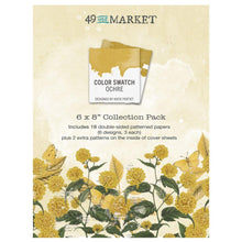 將圖片載入圖庫檢視器 49 And Market - Collection Pack 6"X8" - Color Swatch: Ochre. The 6x8 Ochre Paper Collection Pack has a total of 18 sheets (3 each of 6 double-sided patterned papers) plus 2 extra patterns on the inside of the cover sheets. Available at Embellish Away located in Bowmanville Ontario Canada.
