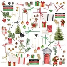 Load image into Gallery viewer, 49 And Market - Laser Cut Outs - Elements - Christmas Spectacular 2023. The Christmas Spectacular General Laser Cut Elements pack from the includes a total of 97 pieces. Elements include Santa's, trees, ornaments, bells, bows and so much more! Available at Embellish Away located in Bowmanville Ontario Canada.
