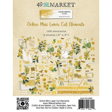 Load image into Gallery viewer, 49 And Market - Mini Laser Cut Outs Elements - Color Swatch: Ochre. The mini laser cut set includes 126 smaller elements on 4 sheets that measure 6x8" sheets. Available at Embellish Away located in Bowmanville Ontario Canada.
