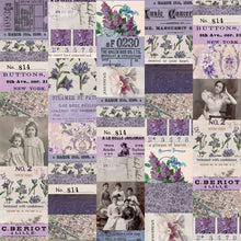 Load image into Gallery viewer, Tim Holtz - Idea-Ology - 12X12 Palette Collection - Purple. Includes 12 double-sided sheets. At Embellish Away in Bowmanville Ontario Canada.
