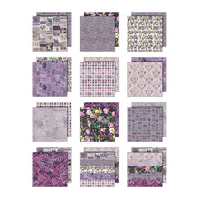 Load image into Gallery viewer, Tim Holtz - Idea-Ology - 12X12 Palette Collection - Purple. Includes 12 double-sided sheets. At Embellish Away in Bowmanville Ontario Canada.

