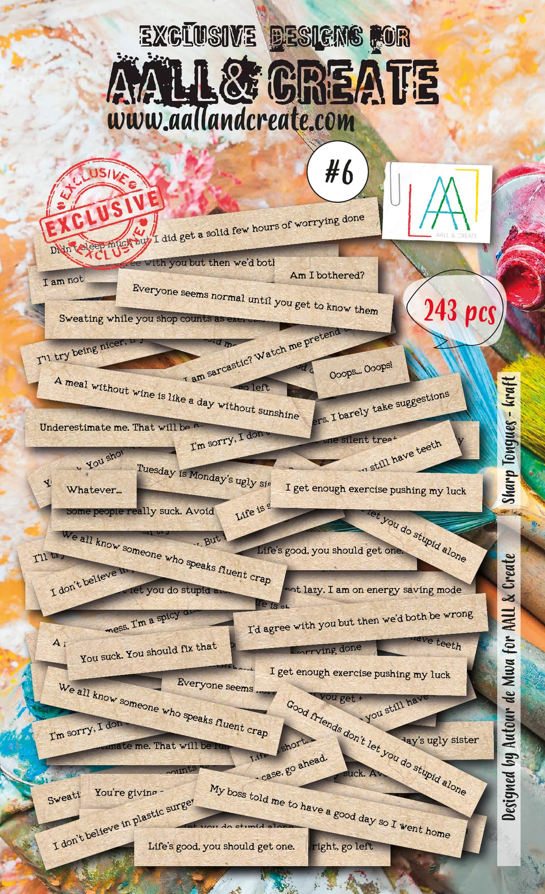 Aall & Create - - Ephemera - #6 - Sharp Tongues - Kraft – Embellish Away