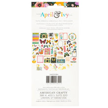 Load image into Gallery viewer, American Crafts - Ephemera Die-Cuts 66/Pkg - Icons, Gold Foil - April And Ivy. Introducing April and Ivy by American Crafts- a paper collection that effortlessly combines vintage allure, eclectic flair, and vibrant energy. Available at Embellish Away located in Bowmanville Ontario Canada.
