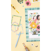 Load image into Gallery viewer, American Crafts -  Ephemera Die-Cuts 66/Pkg - Journaling, Gold Foil - April And Ivy. Introducing April and Ivy by American Crafts- a paper collection that effortlessly combines vintage allure, eclectic flair, and vibrant energy. Available at Embellish Away located in Bowmanville Ontario Canada. Example by brand ambassador.
