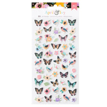 Load image into Gallery viewer, American Crafts - Thickers Stickers - Puffy Stickers - 55/Pkg - April &amp; Ivy. Introducing April and Ivy by American Crafts- a paper collection that effortlessly combines vintage allure, eclectic flair, and vibrant energy. Available at Embellish Away located in Bowmanville Ontario Canada.
