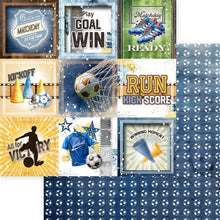 Cargar imagen en el visor de la galería, Asuka Studio 12X12 Collection Pack Matchday Football/Soccer. 12 sheets, 80lbs double sided. Available at Embellish Away located in Bowmanville Ontario Canada.
