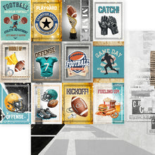 Load image into Gallery viewer, Asuka Studio -  12X12 Collection Pack - Touchdown Football. 12 sheets, 80lbs double sided. Available at Embellish Away located in Bowmanville Ontario Canada.

