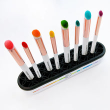 Load image into Gallery viewer, Catherine Pooler - Brush-N-Tool Holder. This silicone holder will store your brushes, markers, other tools and even scissors for easy access on your work surface and comes decked out with the beautiful CPD rainbow design. Available at Embellish Away located in Bowmanville Ontario Canada.
