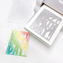 Charger l'image dans la galerie, Catherine Pooler - Cover Plate Die - Balloon Letter Birthday. Available at Embellish Away located in Bowmanville Ontario Canada. Example by Catherine Pooler Designs brand Ambassador.
