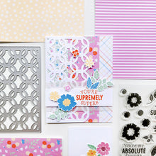 Charger l'image dans la galerie, Catherine Pooler - Cover Plate Die - Lattice Love. Available at Embellish Away located in Bowmanville Ontario Canada. Example by Catherine Pooler Designs.
