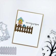 Charger l'image dans la galerie, Catherine Pooler - Die - White Picket Fence. This gorgeous White Picket Fence Die helps complete the scene for so many of your cards. Available at Embellish Away located in Bowmanville Ontario Canada. Example by brand ambassador.
