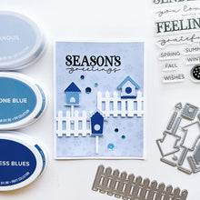 Charger l'image dans la galerie, Catherine Pooler - Die - White Picket Fence. This gorgeous White Picket Fence Die helps complete the scene for so many of your cards. Available at Embellish Away located in Bowmanville Ontario Canada. Example by brand ambassador.
