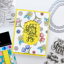 गैलरी व्यूवर में इमेज लोड करें, Catherine Pooler - Dies - Scalloped Loop. Create the perfect centerpiece for your card with the Scalloped Loop Dies. This set of frame edge dies, cuts a beautiful scalloped pattern from your card front in two sizes. Available at Embellish Away located in Bowmanville Ontario Canada. Example by brand ambassador.
