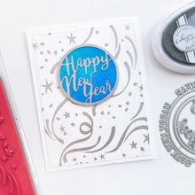 Charger l'image dans la galerie, Catherine Pooler - Hot Foil Plate - Hooray for Confetti. Grab some glimmery foil and create a festive background that will sparkle and shine. Perfect for any festive occasion from New Year to Birthdays &amp; more. Available at Embellish Away located in Bowmanville Ontario Canada. Example by brand ambassador.
