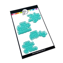 Charger l'image dans la galerie, Catherine Pooler - Hot Foil Plates and Dies - Best Birthday Yet. Create birthday cards with hot foiled sentiments with the Best Birthday Yet Hot Foil Plates and Dies. This set of four hot foil sentiments are perfect for bringing the bling to birthday! Available at Embellish Away located in Bowmanville Ontario Canada.
