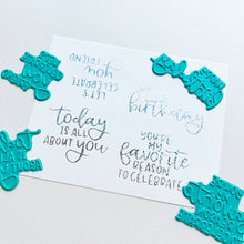 Charger l'image dans la galerie, Catherine Pooler - Hot Foil Plates and Dies - Best Birthday Yet. Create birthday cards with hot foiled sentiments with the Best Birthday Yet Hot Foil Plates and Dies. This set of four hot foil sentiments are perfect for bringing the bling to birthday! Available at Embellish Away located in Bowmanville Ontario Canada.
