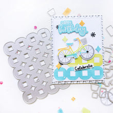 將圖片載入圖庫檢視器 Catherine Pooler - Stamp &amp; Die Set - Pedaling By. Featuring a birthday bike with tons of fun decorations. Decorate with the gifts, balloons and bunting. There's also a basket that can be filled with flowers or a kitty to take along or the ride! Available at Embellish Away located in Bowmanville Ontario Canada. Example by Catherine Pooler Designs.
