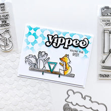 Load image into Gallery viewer, Catherine Pooler - Stencil - Daisy Duke. The Daisy Duke Stencil is a floral inspired, repeating geometric pattern that celebrates summery fun. Blend some ink over it to add a fun pattern or use your favorite mediums for added texture. Available at Embellish Away located in Bowmanville Ontario Canada. Example by brand ambassador.
