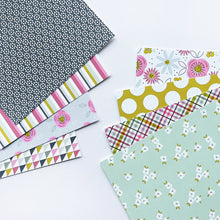 Charger l'image dans la galerie, Catherine Pooler - Patterned Paper - Favorite Prints. Add the perfect floral print or versatile pattern with the Favorite Prints Patterned Paper. Featuring Pink Champagne, With an Olive, Wintergreen, Seafoam, Sparkling Berry, Pebble and Black Jack Inks. Available at Embellish Away located in Bowmanville Ontario Canada.
