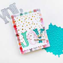 Charger l'image dans la galerie, Catherine Pooler - Sentiment Stamps - Holiday Joy. Designed to pair beautifully with the Festive Joy Word Die, it’s ideal for sending peace, love, and joy this season. Make your festive messages shine with this essential sentiment set! Available at Embellish Away located in Bowmanville Ontario Canada. Example by Catherine Pooler Designs.
