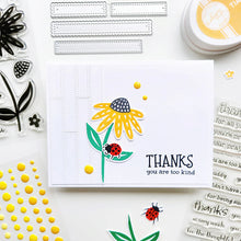 Cargar imagen en el visor de la galería, Catherine Pooler - Sentiments Stamp Set - 3 Times the Thanks. Available at Embellish Away located in Bowmanville Ontario Canada. Example by brand ambassador.

