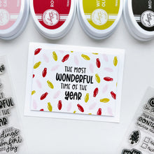 Load image into Gallery viewer, Catherine Pooler - Sentiments Stamp Set - Seasonal Mix. Get a mix of all the sentiments you need for this holiday season with the Seasonal Mix Sentiments Stamp Set! Available at Embellish Away located in Bowmanville Ontario Canada. Example by brand ambassador.
