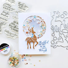 Load image into Gallery viewer, Catherine Pooler - Sentiments Stamp &amp; Die - Loving Words. Holiday and year round sentiments. Available at Embellish Away located in Bowmanville Ontario Canada. Example by Catherine Pooler Designs.
