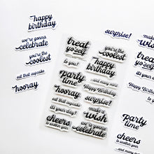 Charger l'image dans la galerie, Catherine Pooler - Sentiments Stamp &amp; Die Set - Birthday Banter. Available at Embellish Away located in Bowmanville Ontario Canada.
