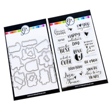 Load image into Gallery viewer, Catherine Pooler - Sentiments Stamp &amp; Die Set - More Amor. Available at Embellish Away located in Bowmanville Ontario Canada.
