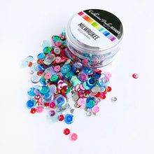 Cargar imagen en el visor de la galería, Catherine Pooler - Sequin Mix - Milwaukee. Teal, red and pink with loads of sparkle and mirror pops...the Milwaukee Sequin Mix is ready to make "happy days"! Available at Embellish Away located in Bowmanville Ontario Canada.
