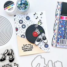 Charger l'image dans la galerie, Catherine Pooler - Sequin Mix - Radio City. Approximately 1 Tablespoon mixture packaged in a clear screw top round container. Available at Embellish Away located in Bowmanville Ontario Canada. Card example by brand ambassador.
