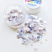 Load image into Gallery viewer, Catherine Pooler - Sequin Mix - Seychelles. White Ivory. Available at Embellish Away located in Bowmanville Ontario Canada.
