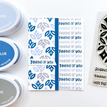 Load image into Gallery viewer, Catherine Pooler - Stamp Set - Baroque Garden. Don't you love a sophisticated floral? The background design stamp in the Baroque Garden Stamp Set will pair perfectly with floral layering. Grab one of the sentiments to round out your card. Available at Embellish Away located in Bowmanville Ontario Canada. Example by brand ambassador.
