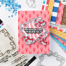 Charger l'image dans la galerie, Catherine Pooler - Stamp &amp; Die Set - Ahoy Matey. Get ready for a swashbuckling good time in your crafty space! The Ahoy Matey Stamp Set and its coordinating dies includes a cast of the cutest North East Coast fisherman you have ever seen! Available at Embellish Away located in Bowmanville Ontario Canada. Example by brand ambassador.
