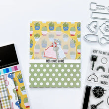Load image into Gallery viewer, Catherine Pooler - Stamp &amp; Die Set - Charming Keys. For all of life's moments where you are moving up or moving out, we have the Charming Keys Stamp Set and Dies! Available at Embellish Away located in Bowmanville Ontario Canada. Card example by brand ambassador.
