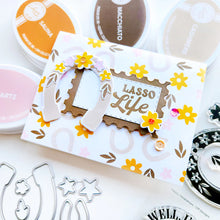 Charger l'image dans la galerie, Catherine Pooler - Stamp &amp; Die Set - Happy Horseshoes. Available at Embellish Away located in Bowmanville Ontario Canada. Example by Catherine Pooler Designs.
