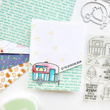 Charger l'image dans la galerie, Catherine Pooler - Stamp &amp; Die Set - Happy Trail-ers. Available at Embellish Away located in Bowmanville Ontario Canada. Example by brand ambassador.
