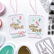 Load image into Gallery viewer, Catherine Pooler - Stamp &amp; Die Set - Mason Jar. Build your own winter Pinterest craft with the Mason Jar Snow Globe Stamps &amp; Dies. This pairing gives you everything you need to make your own paper snow globe cards and shakers. Available at Embellish Away located in Bowmanville Ontario Canada. Example by brand ambassador.
