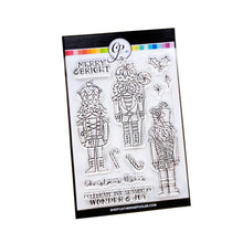 Cargar imagen en el visor de la galería, Catherine Pooler - Stamp &amp; Die Set - Nutcracker Sweet. Meet the cutest nutcrackers in town! This whimsical set features charming nutcrackers adorned in a delightful array of sweets and treats, including cupcakes, candy canes, and figgy pudding. Available at Embellish Away located in Bowmanville Ontario Canada.
