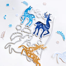 Load image into Gallery viewer, Catherine Pooler - Stamp &amp; Die Set - Peaceful Deer. Create elegant, winter-themed cards. Available at Embellish Away located in Bowmanville Ontario Canada.
