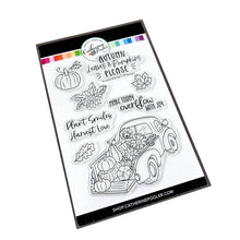Cargar imagen en el visor de la galería, Catherine Pooler - Stamp - Pumpkin Pick-Up. Just need to the Stamp Set? Straight from the farm, the Pumpkin Pick-Up Stamp Set is the quintessential fall image! Available at Embellish Away located in Bowmanville Ontario Canada.
