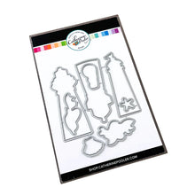 Load image into Gallery viewer, Catherine Pooler - Stamp &amp; Die Set - Scenic Lighthouses. The Scenic Lighthouses Set has three unique, hand drawn lighthouses. The outline lighthouse image is perfect for coloring with ink pads and Blender Pens or Copic or Alcohol Markers. Available at Embellish Away located in Bowmanville Ontario Canada.
