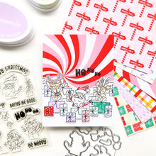 Load image into Gallery viewer, Catherine Pooler - Sentiments Stamp &amp; Die Set - Season's Peekings. Available at Embellish Away located in Bowmanville Ontario Canada. Example by Amanda at Catherine Pooler Designs.
