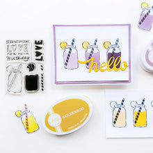 Charger l'image dans la galerie, Catherine Pooler - Stamp &amp; Die Set - Serving LOVE. Serve up some love in the form of a cold, court-side beverage with this adorable set. The Serving LOVE Stamp Set features a classic jar style drink complete with tennis ball garnish and striped straw! Available at Embellish Away located in Bowmanville Ontario Canada. Example by Catherine Pooler Designs.
