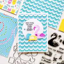 Cargar imagen en el visor de la galería, Catherine Pooler - Stamp &amp; Die Set - Swim Sip Repeat. Available at Embellish Away located in Bowmanville Ontario Canada. Example by Catherine Pooler Designs Ambassador.
